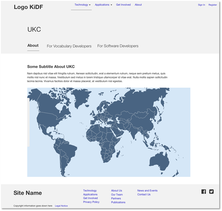 kidf low-fidelity mockups